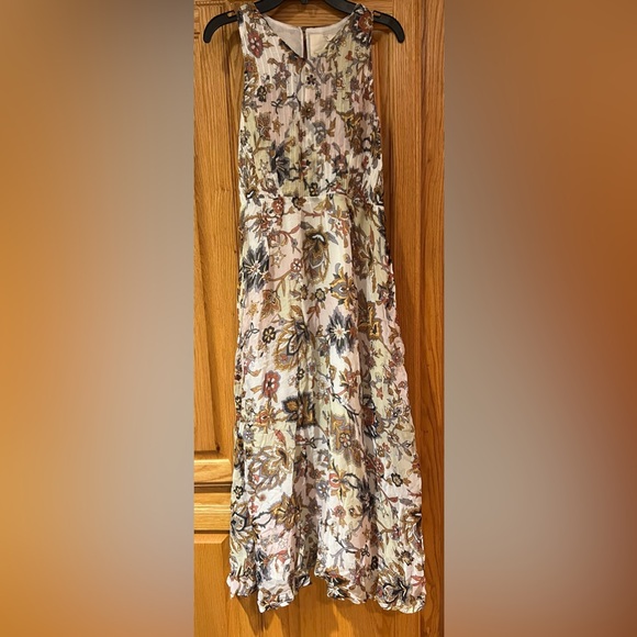 Anthropologie Free People One Fine Day Terrace Sleeveless Floral Midi Dress Sz 2 - Picture 2 of 13